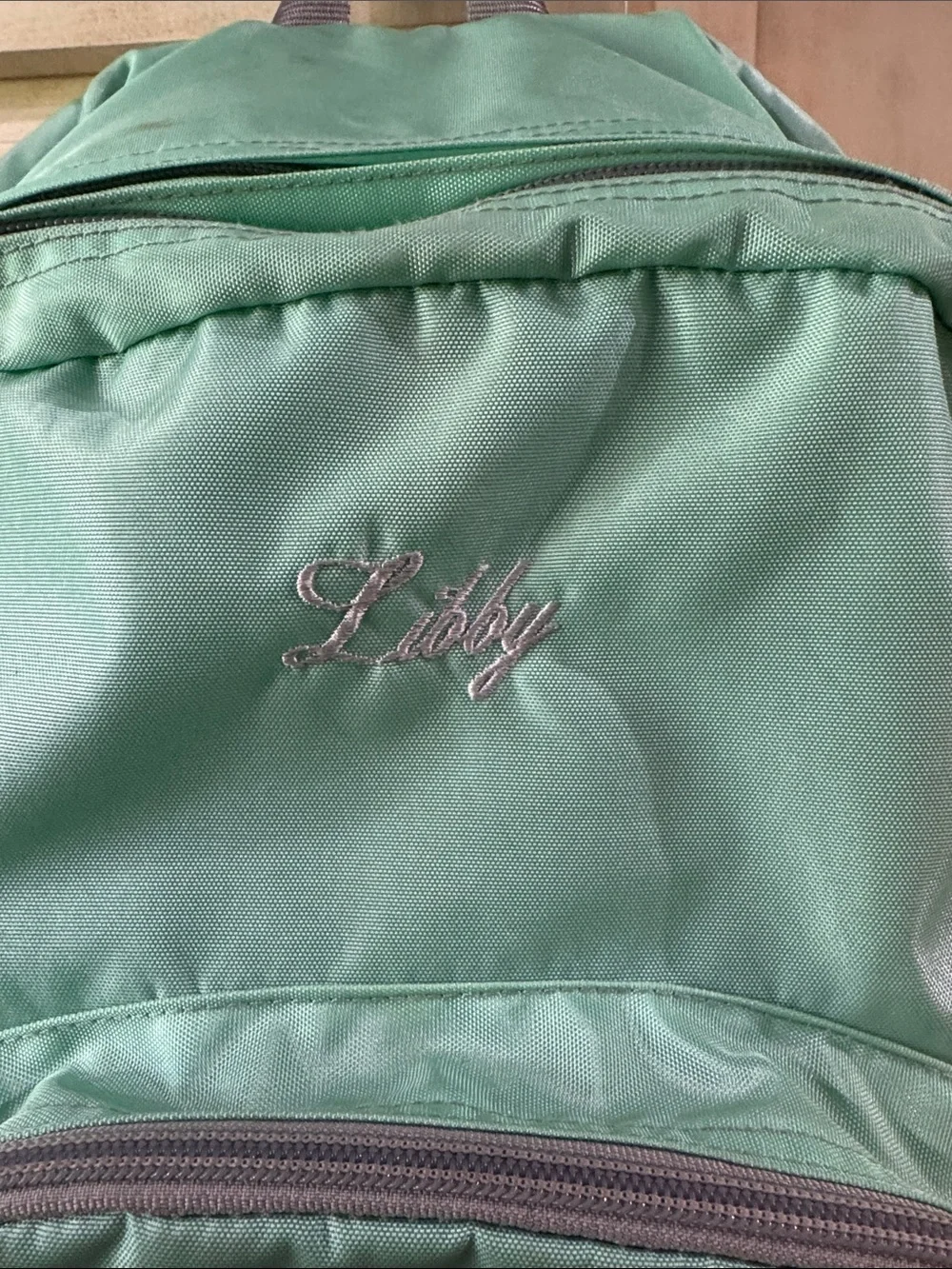 “Libby” LL Bean Mint Green Deluxe Backpack and Lunchbox— *With monogram